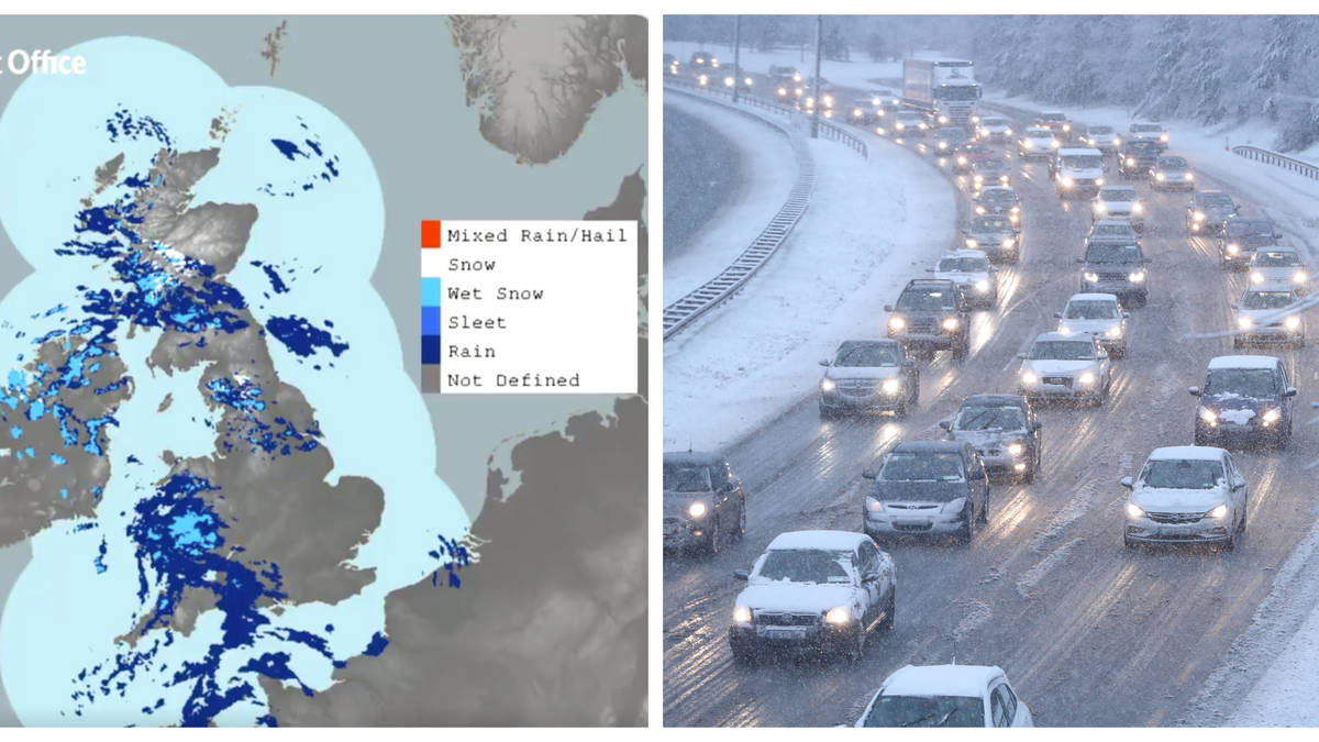 UK weather: Snow, sleet and rain forecast for the weekend | LBC