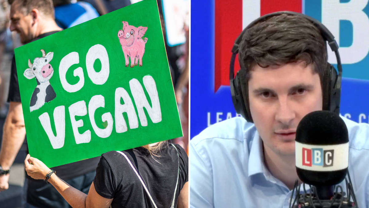 'We shouldn't breed humans as they harm animals,' says vegan caller | LBC