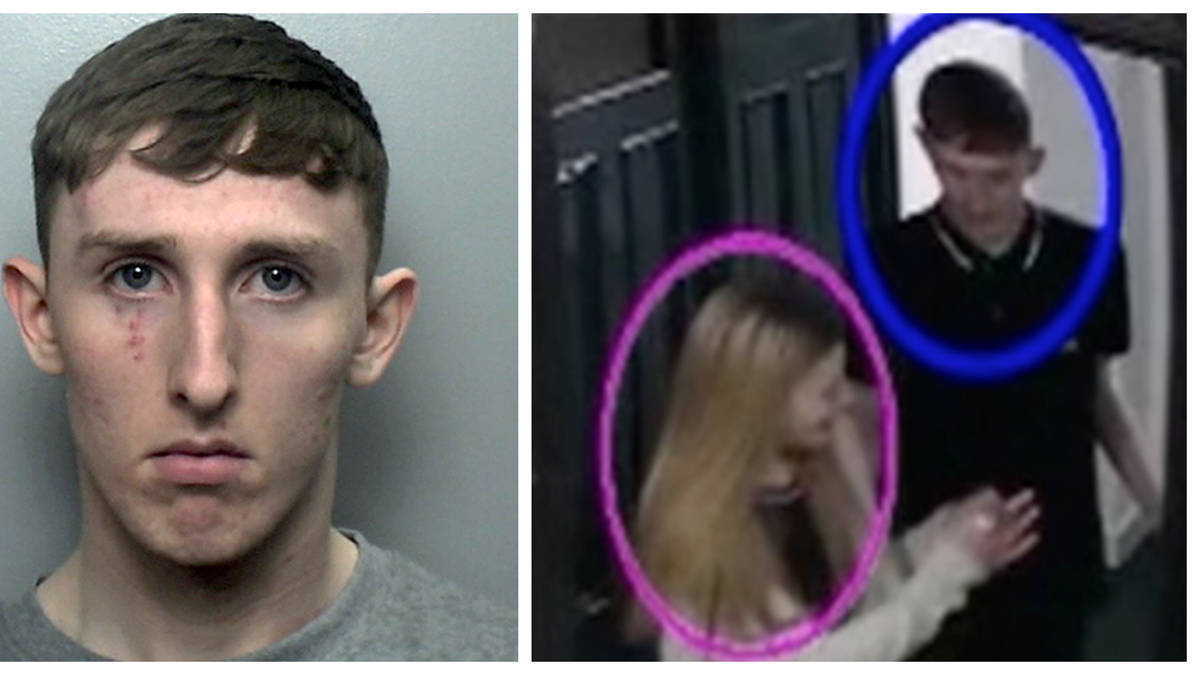 Disturbing CCTV shows moments before Megan Newton raped and murdered in own  home | LBC
