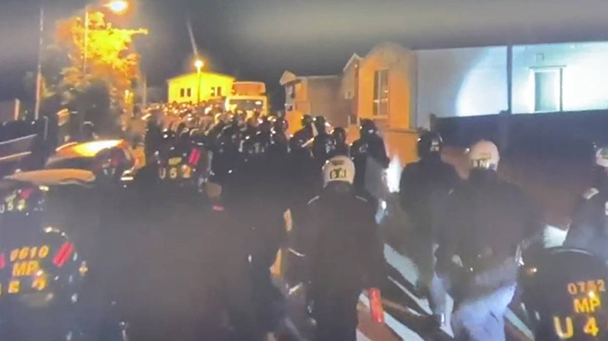 Armed police carry out organised crime raid on London traveller site | LBC