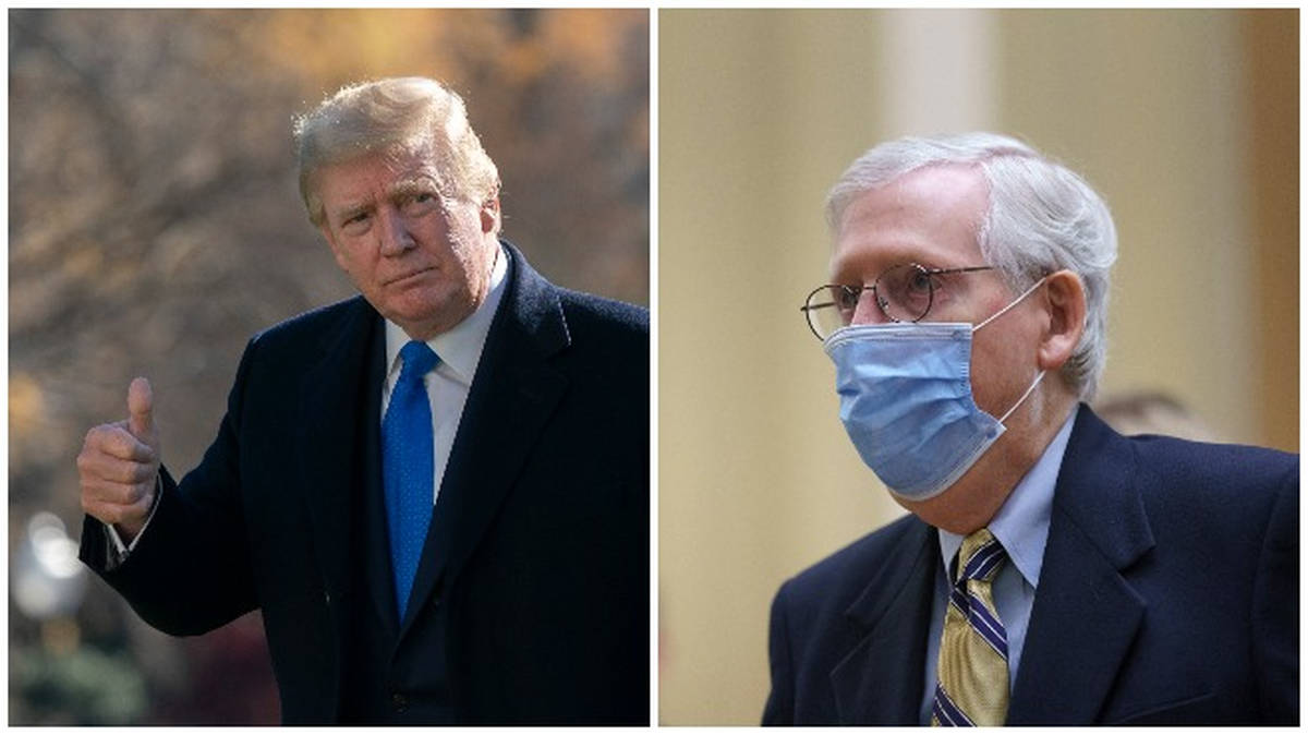 Donald Trump lashes out at Republican Senate leader Mitch McConnell in ...