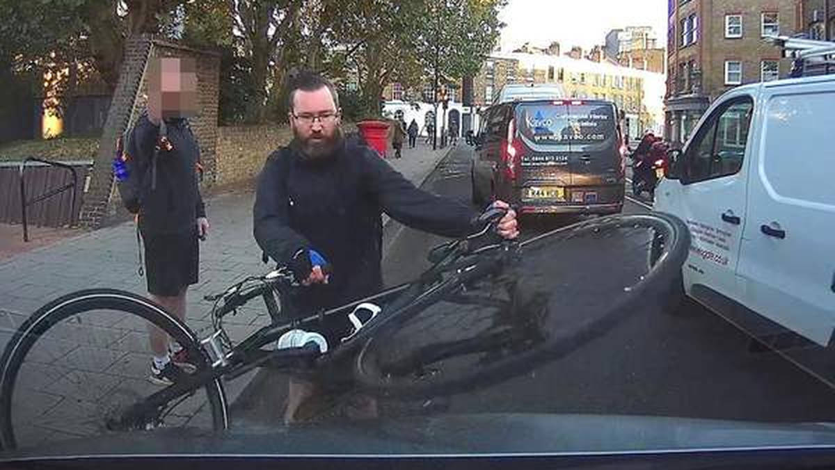 Cyclist Road Rage: Man Smashes His Bike Into £56,000 Mercedes | LBC