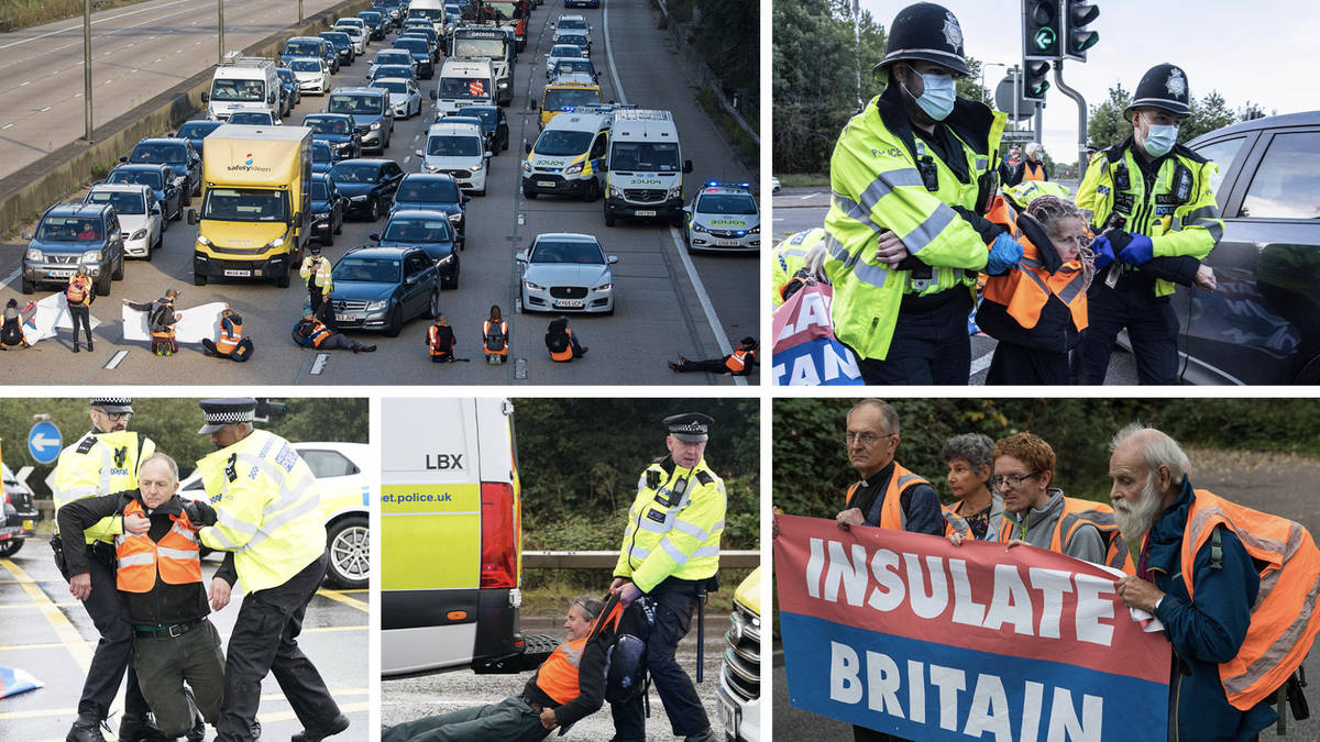 Eco protesters call for 10mph motorway speed limit so they can disrupt ...