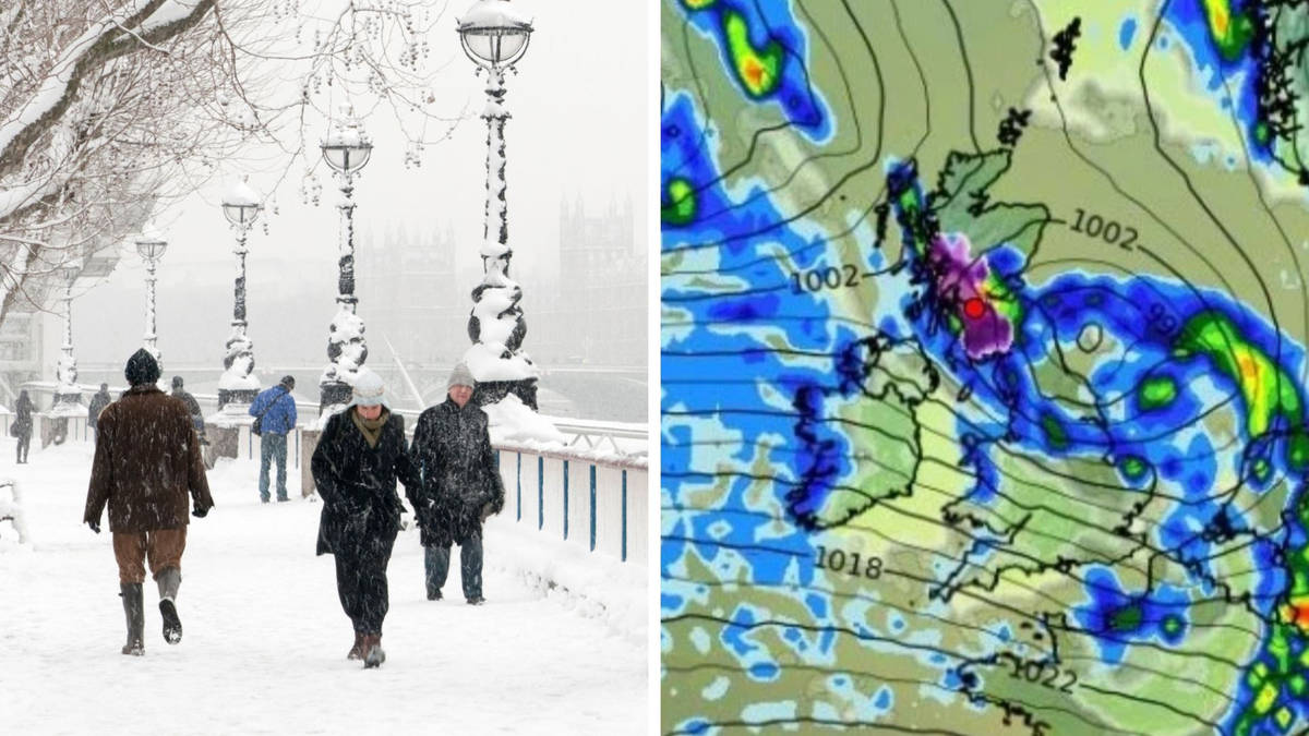 Exact date snow set to hit UK revealed as temperatures plummet amid ...