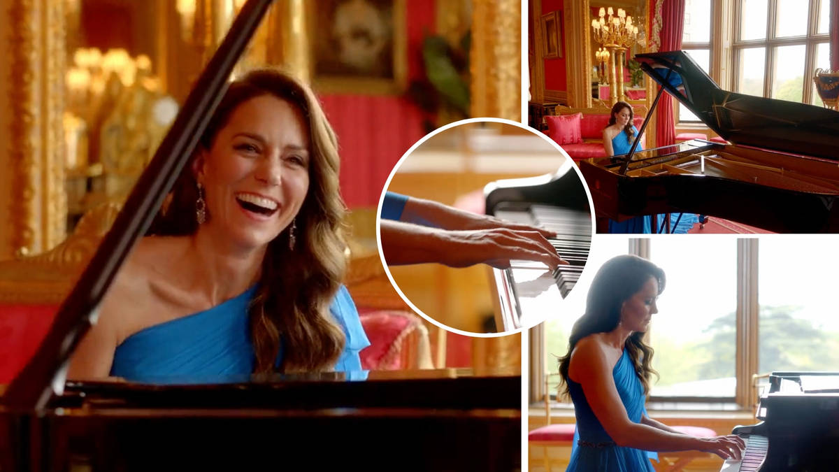 Kate Middleton plays piano in shock Eurovision appearance as grand final kicks off in Liverpool | LBC