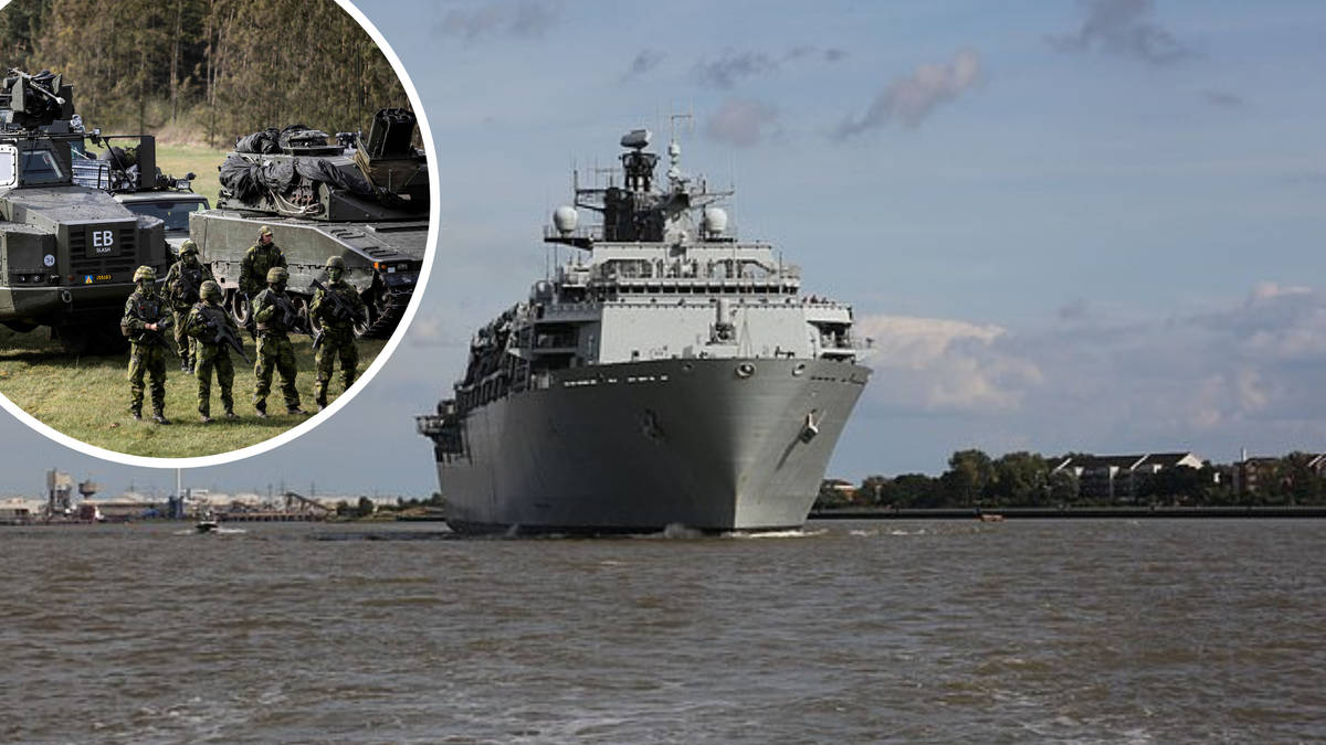 Four arrested as part of murder investigation after British serviceman on military drill in Sweden found dead