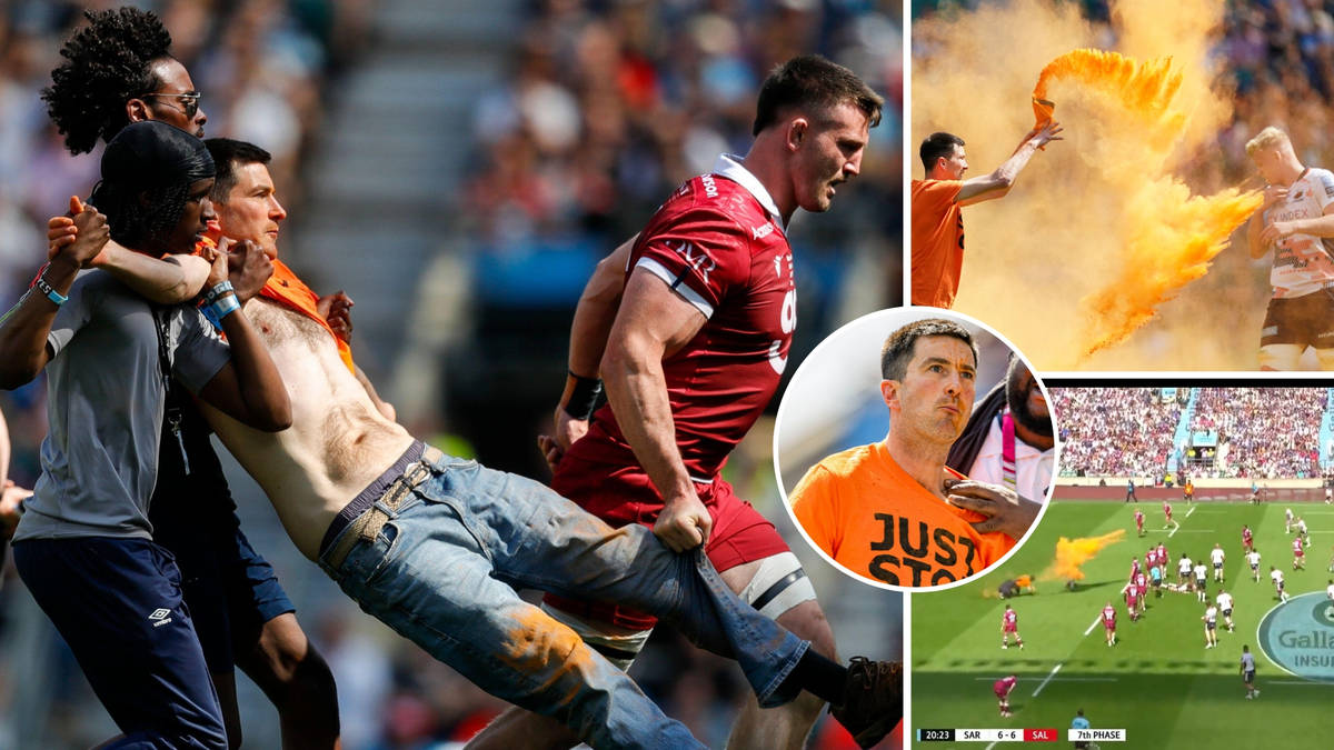 Just Stop Oil halts rugby final | LBC