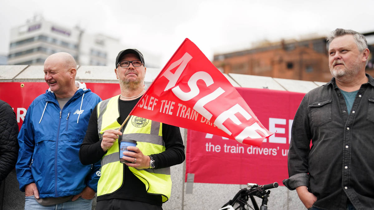 Train drivers strike on FA Cup final day | LBC