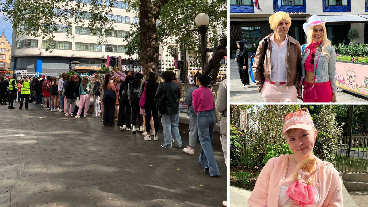 Welcome to Barbie Land: Fans queue from 4am for glimpse at Margot ...