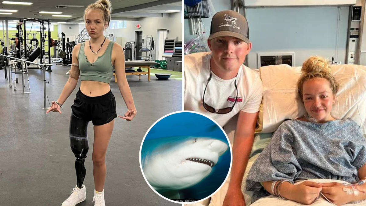 I was mauled by a nine-foot shark while swimming in the sea - my brother  fought it off but my life was changed forever' | LBC