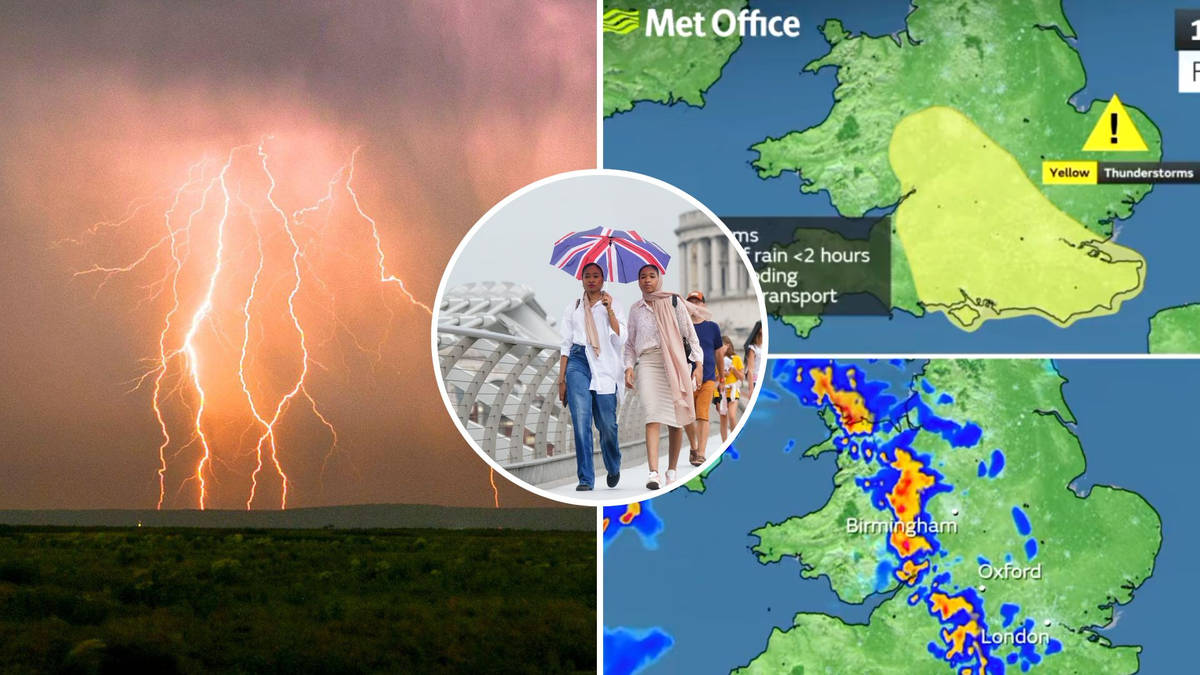 Met Office issues six-hour weather warning as Britain braced for ...
