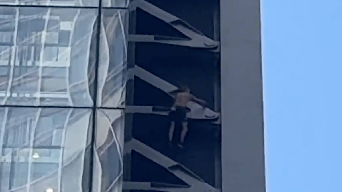 Topless man arrested after climbing London’s 225m skyscraper the ...