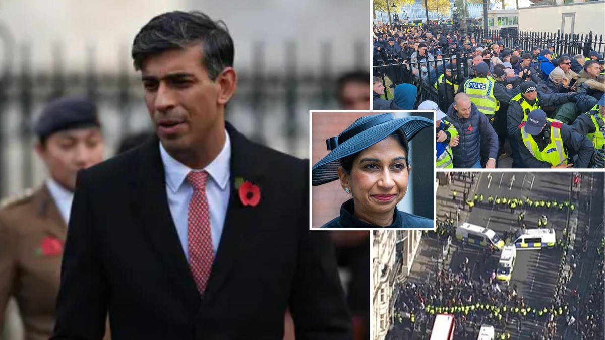 Rishi Sunak orders 'crack down on unruly protesters' after Armistice ...