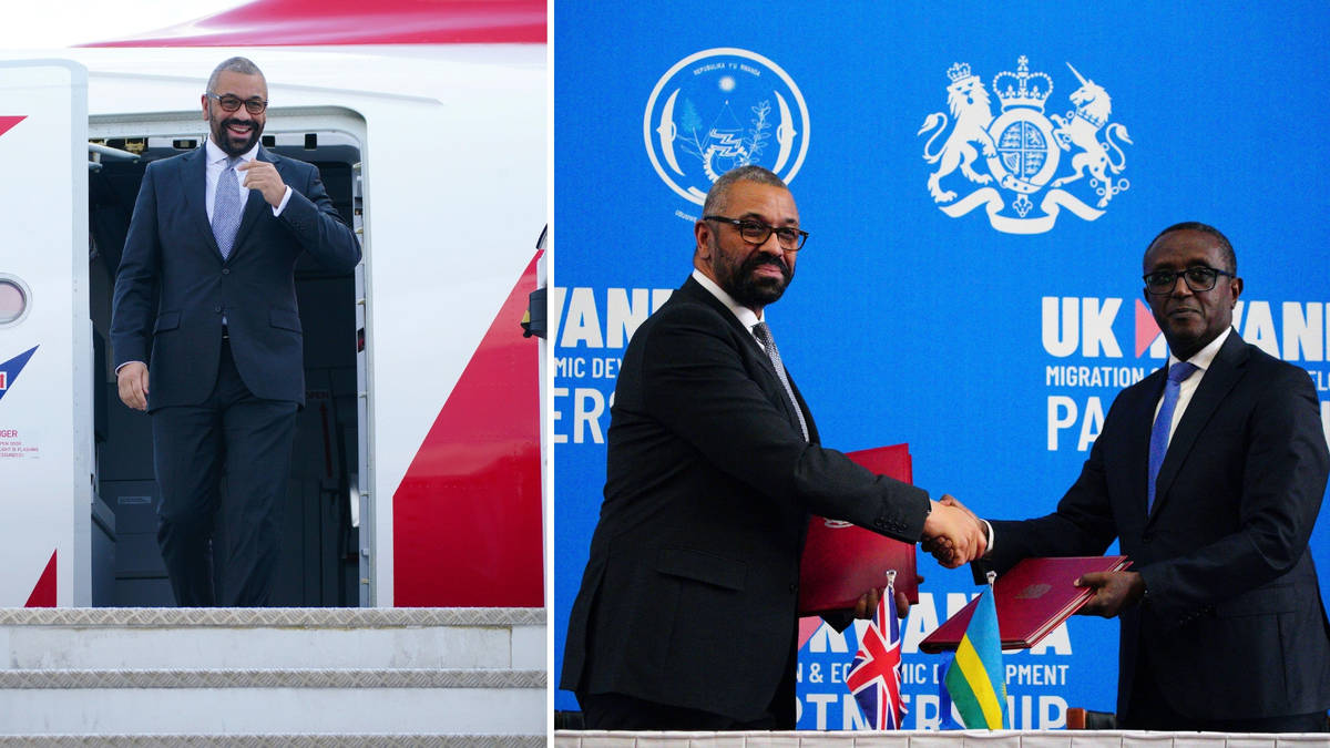 Home Secretary James Cleverly hails ‘robust’ new Rwanda migrant treaty ...