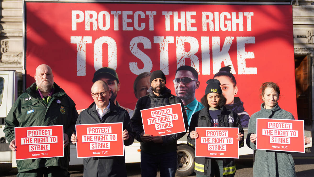 Unions on collision course with the Government over new strike law | LBC