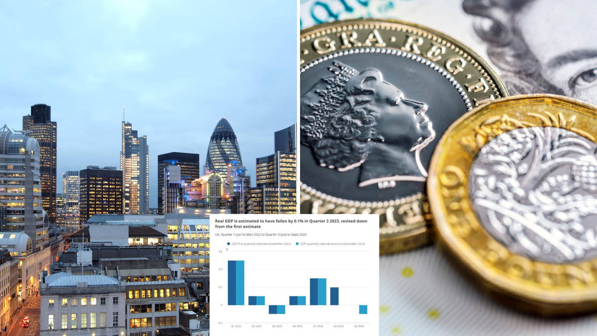UK on the brink of recession as revised data shows economy shrank 0.1% ...