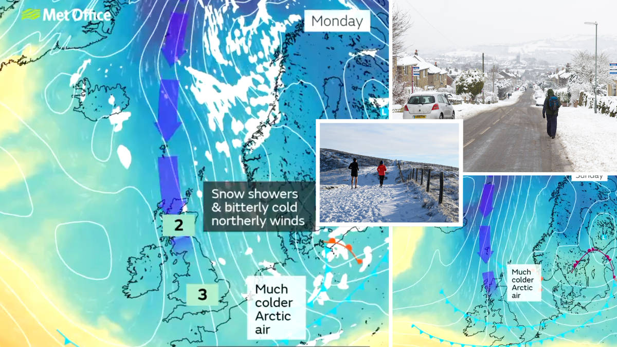 Met Office snow maps reveal exact dates and locations Arctic blast will ...