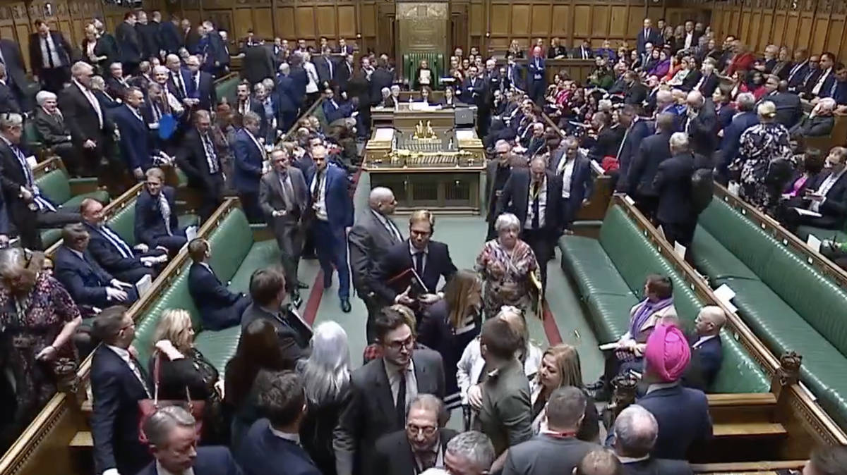 SNP and Conservative MPs walk out of Commons chamber in protest in ...