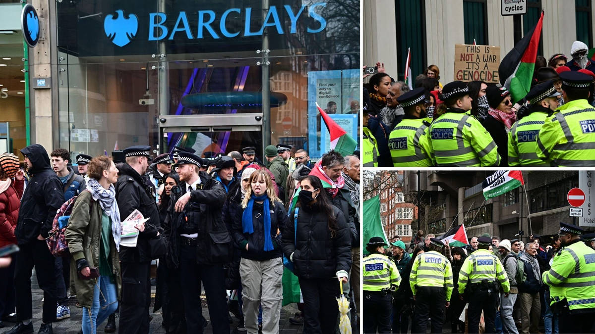 Pro-Palestine protesters gather for day of action across UK after Rishi ...