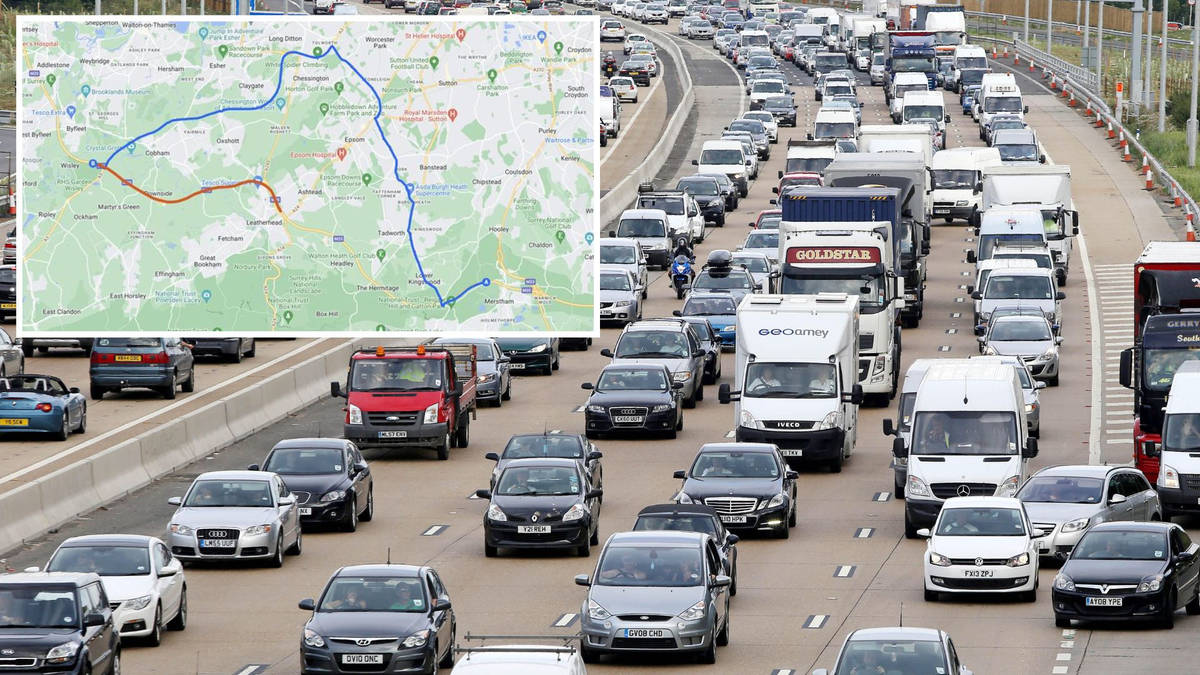 M25 section closes again tonight as drivers warned to pack extra food ...