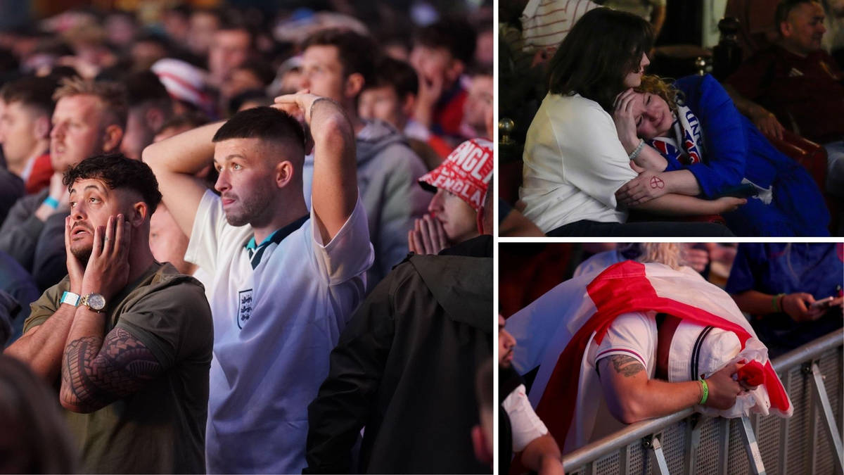 Devastated England fans left holding their heads in despair after ...