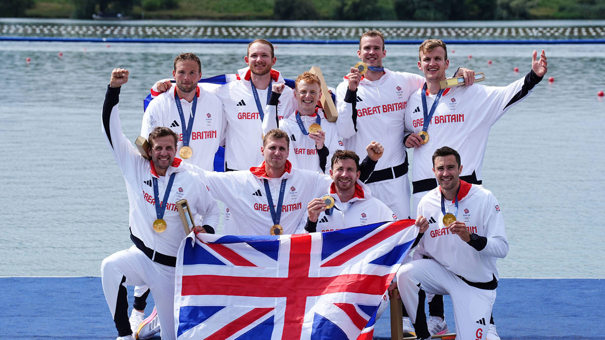 Britain wins men's eight rowing gold in Paris Olympics, as women take ...