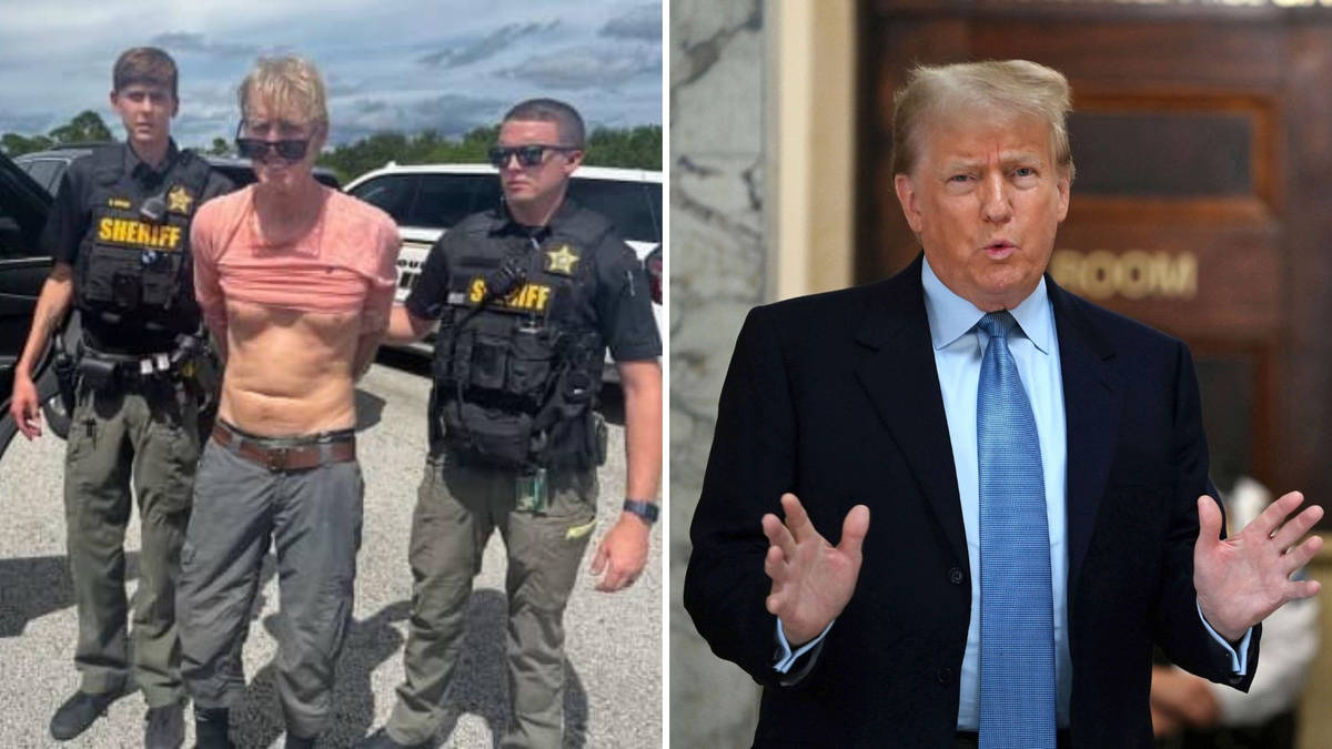 Trump assassination suspect Ryan Routh pictured during arrest as ...