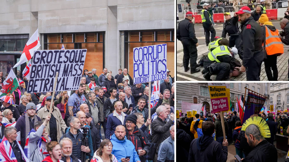 As it happened: Tommy Robinson supporters hold London rally, as police ...