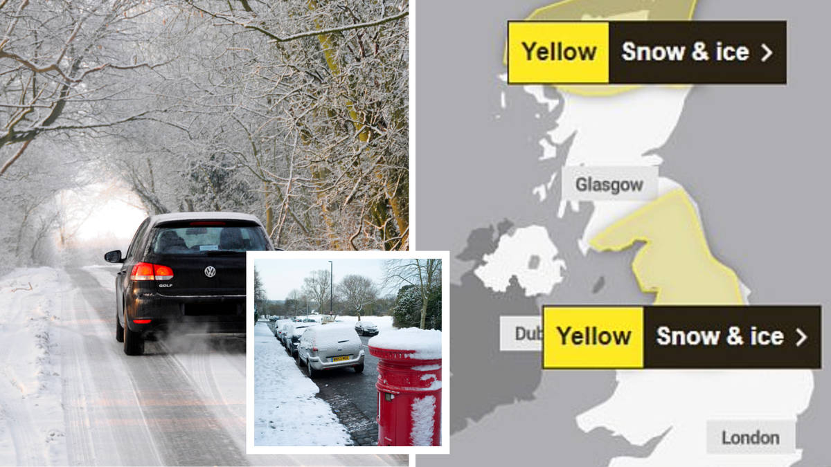 Met Office issues snow and ice warnings as first 'Arctic blast' of ...