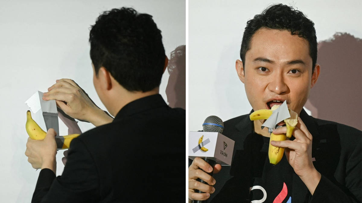 Crypto boss eats banana artwork he bought for $6.2m - and offers to buy  100,000 more from fruit vendor | LBC