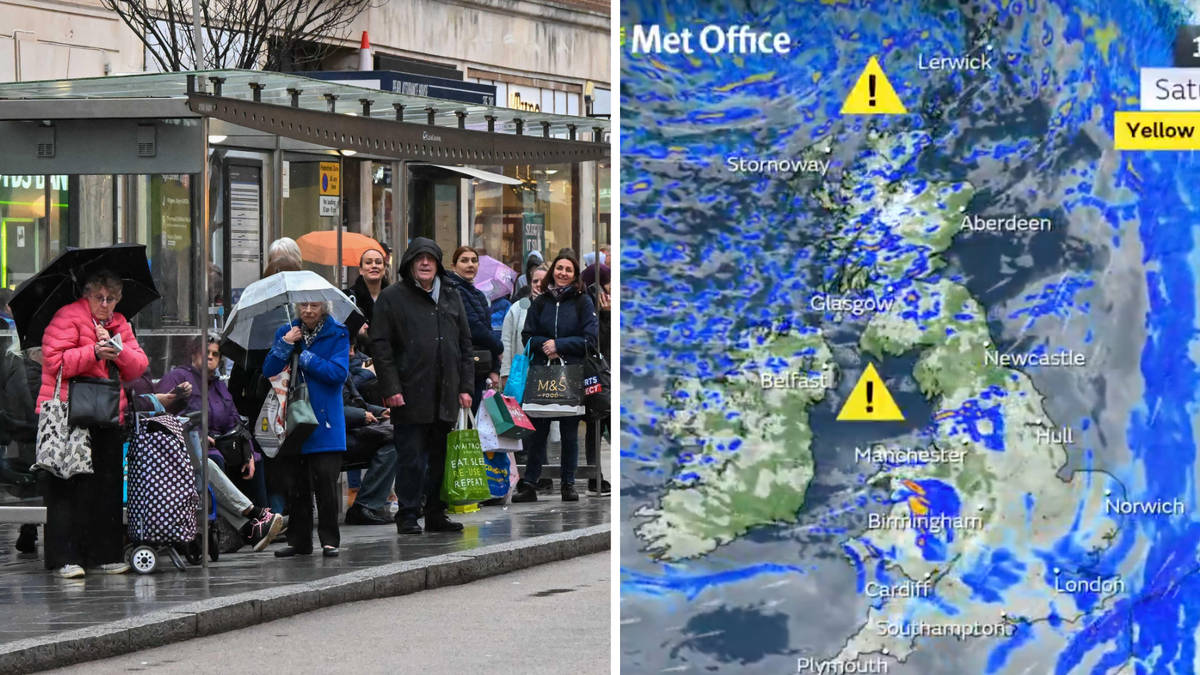 Yellow weather warnings issued as 85mph winds set to batter parts of UK ...