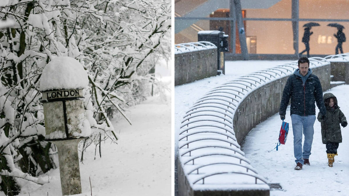 Ice warnings issued across UK as Met Office warns three days of snow ...