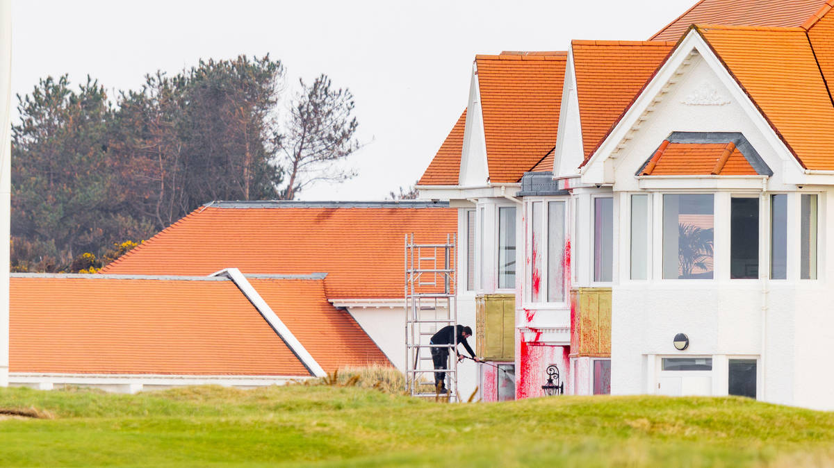 Seven Charged Over Vandalism at Trump's Turnberry Golf Resort