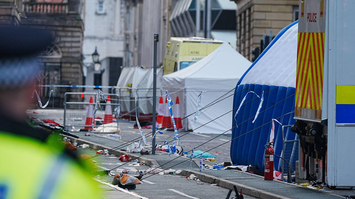 Four people 'still very ill' in hospital after car ploughs into fans at ...