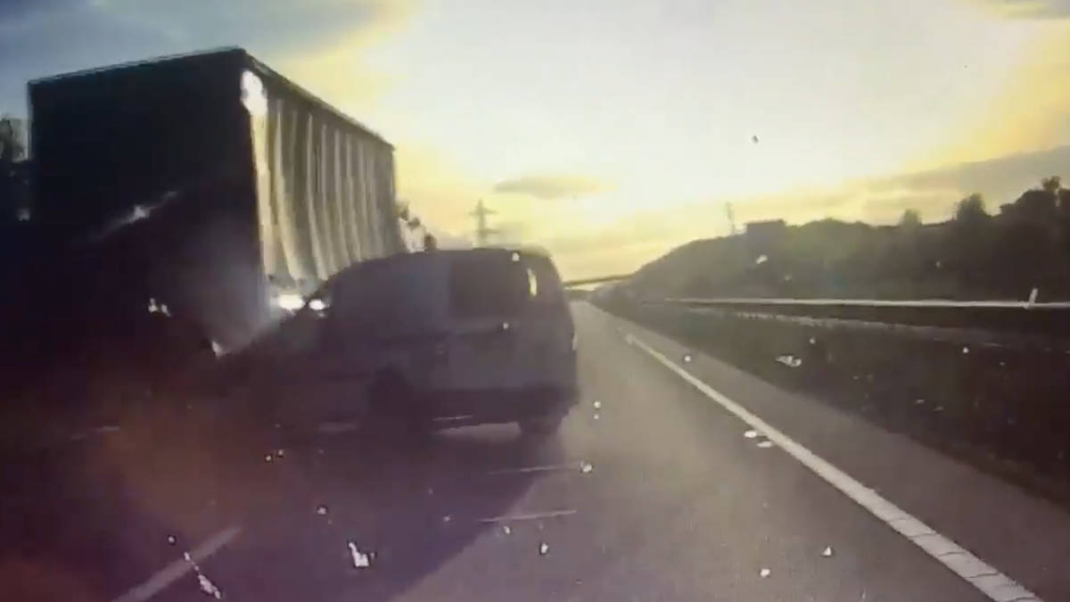 Van Driver Smashes Into Lorry After “Falling Asleep At The Wheel” | LBC