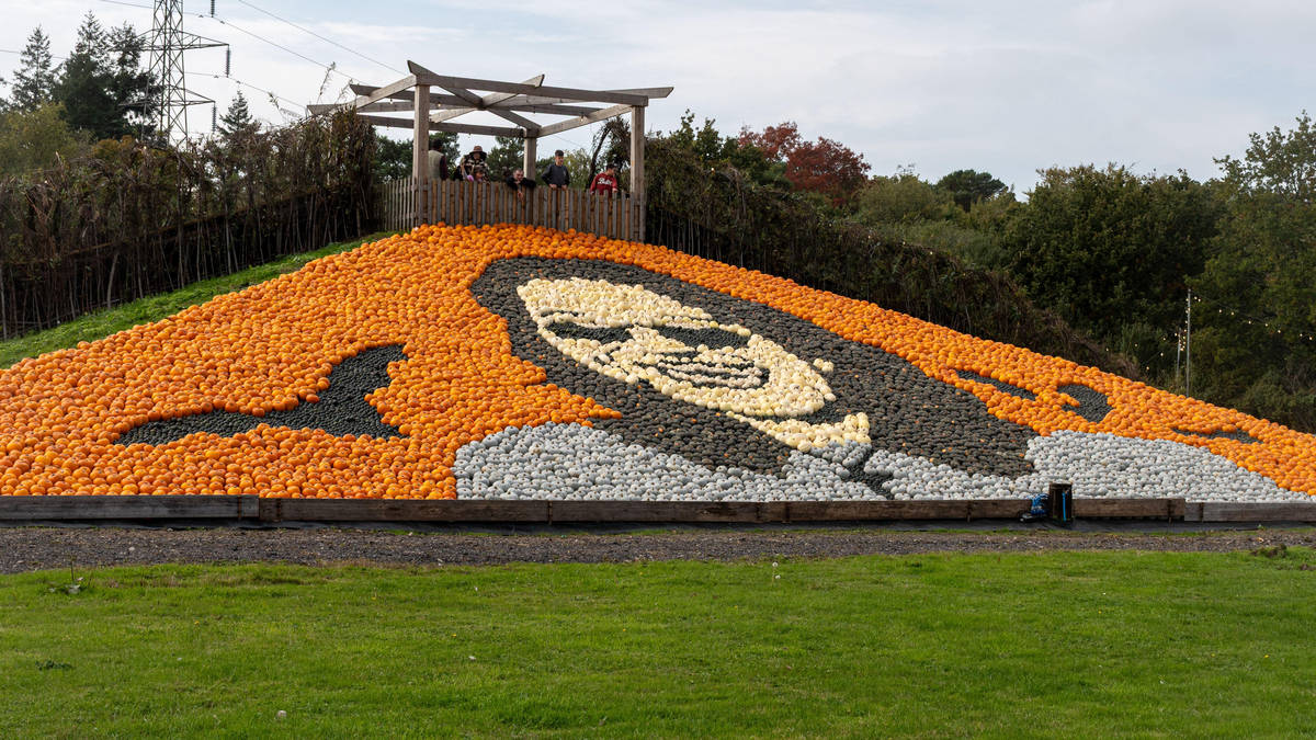 The Prince of Pumpkins Osbourne family visits mural honouring late