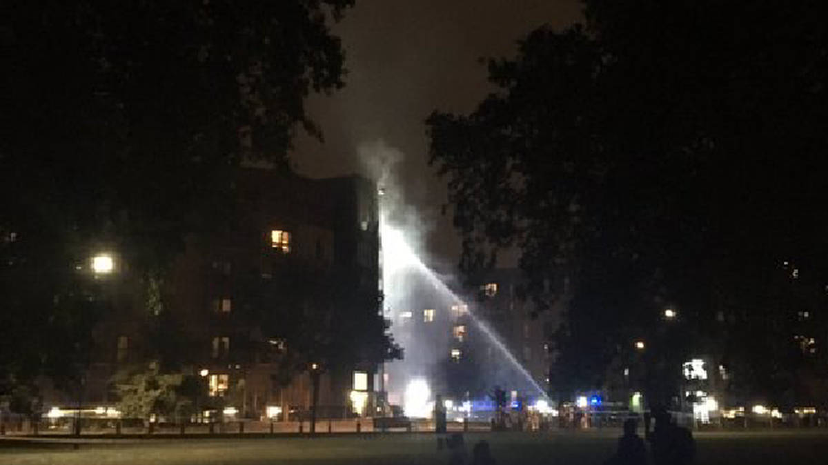 Hackney Fire: Woman lead to safety as 80 firefighters tackle blaze at ...