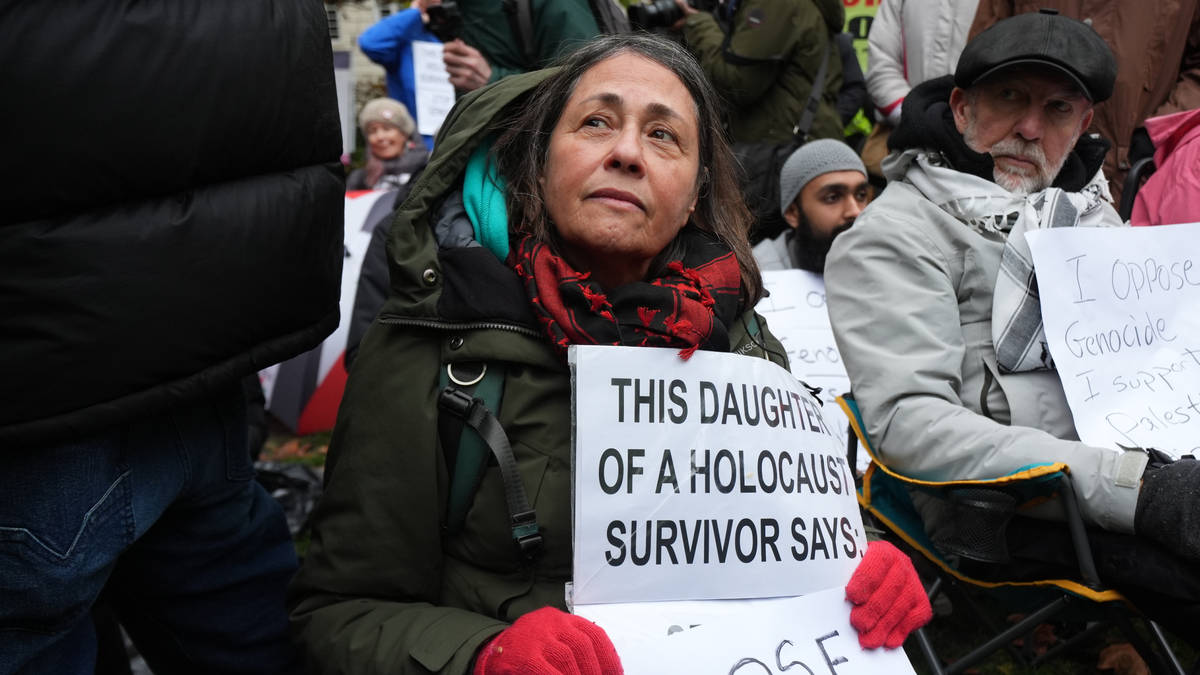 Daughter of Holocaust survivor among protesters arrested at London rally over Palestine Action ban