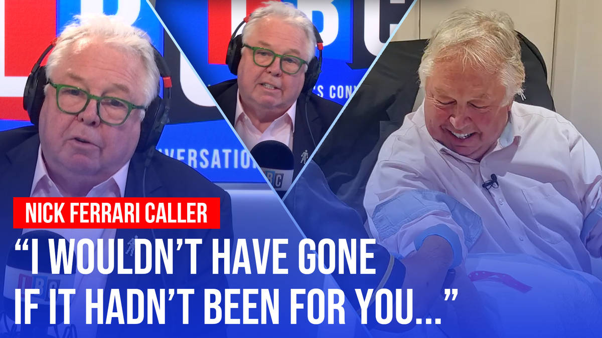 Caller Matthew thanks Nick Ferrari for encouraging him to get a ...