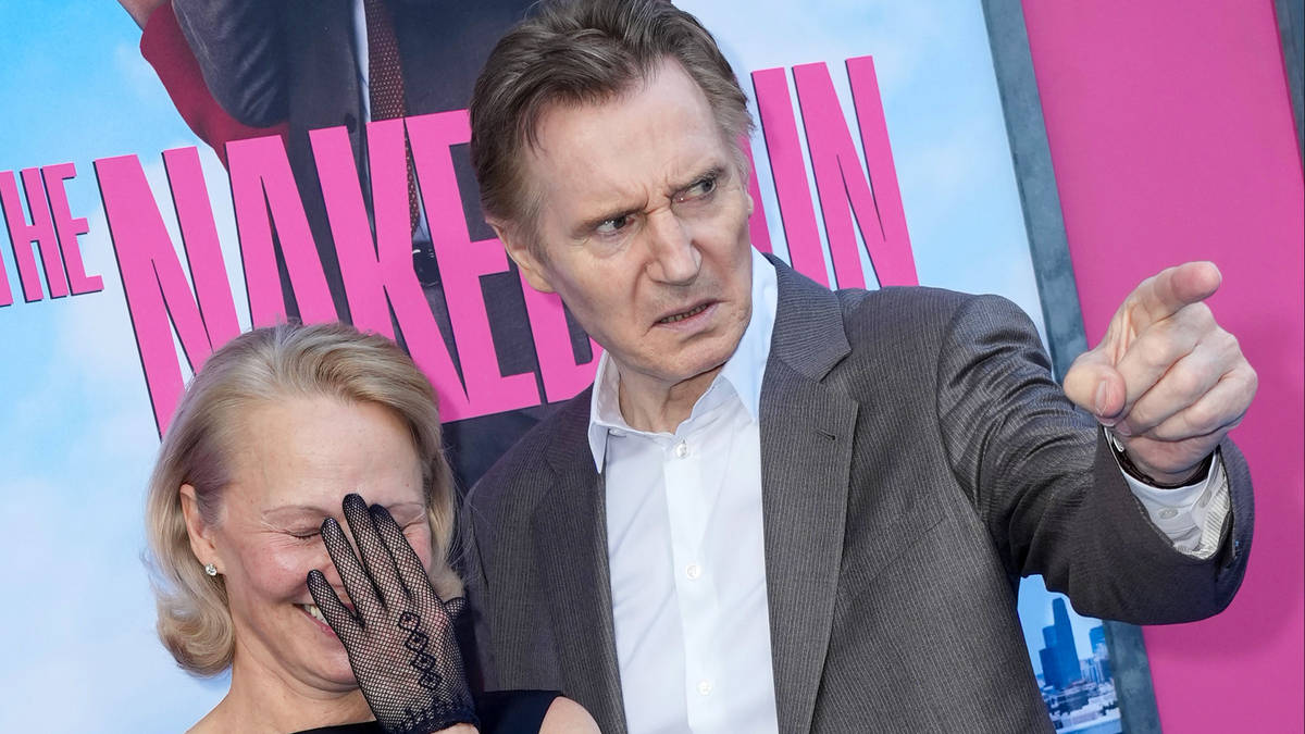 Image for Liam Neeson fought off bear