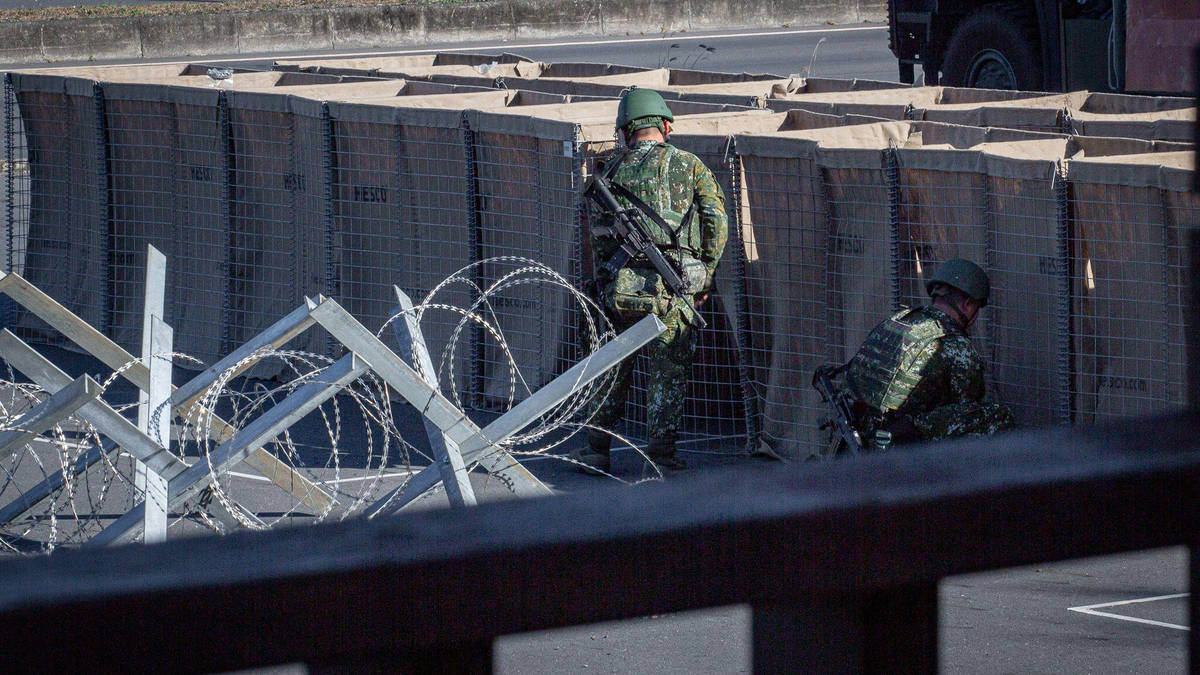 China fires rockets towards Taiwan during second day of military drills