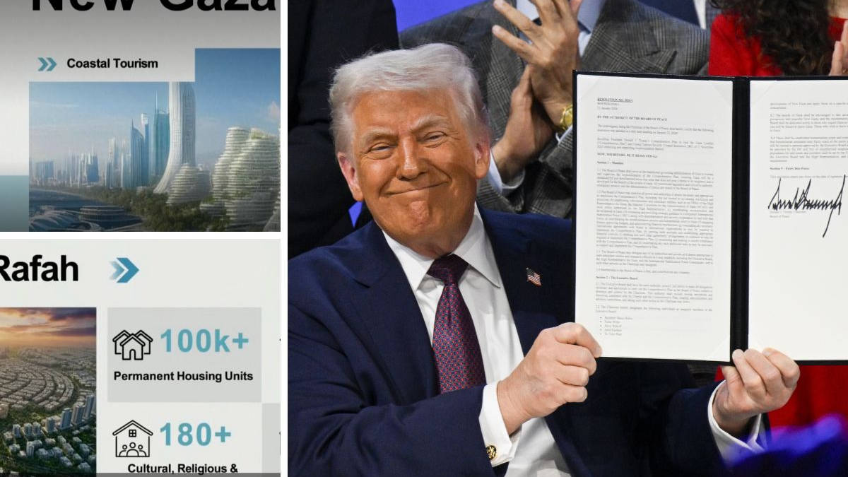 Trump unveils plans to turn Gaza into hub for ‘coastal tourism’ with futuristic re-development