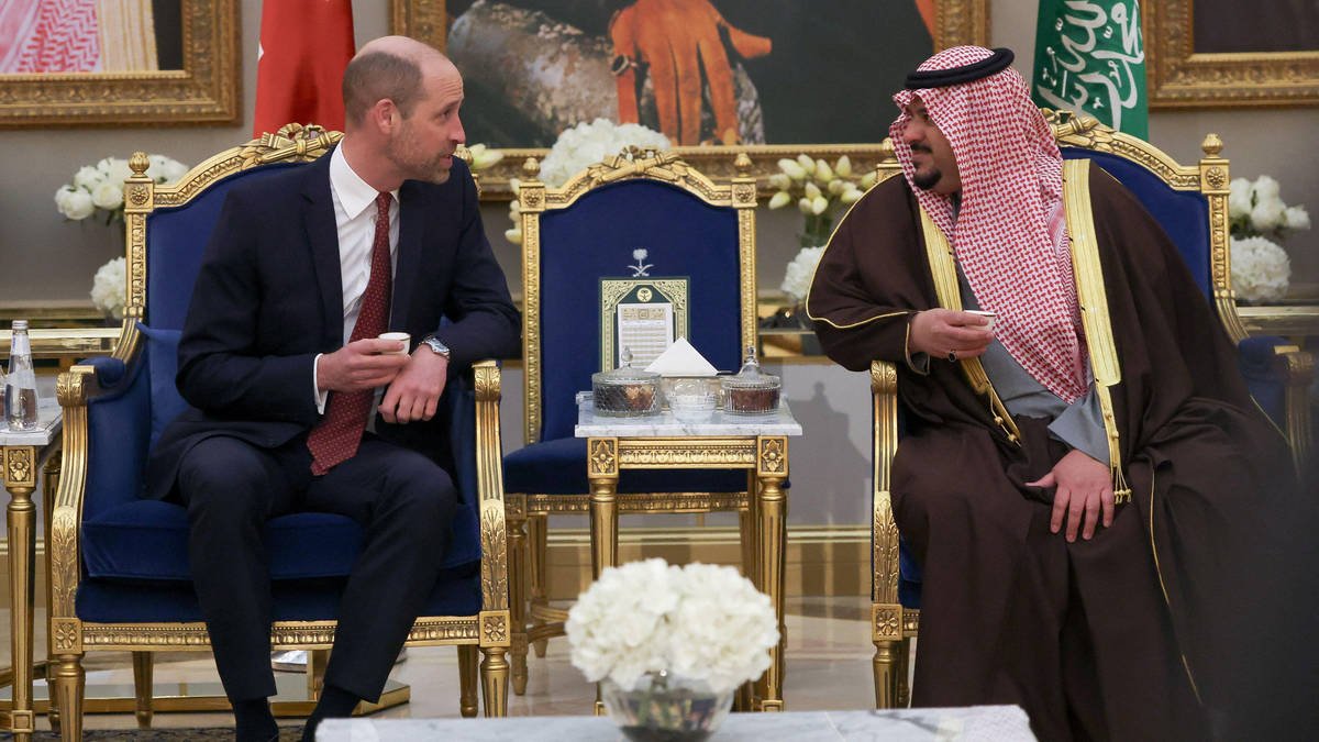 William arrives in Saudi Arabia for Crown Prince Mohammed bin Salman ...