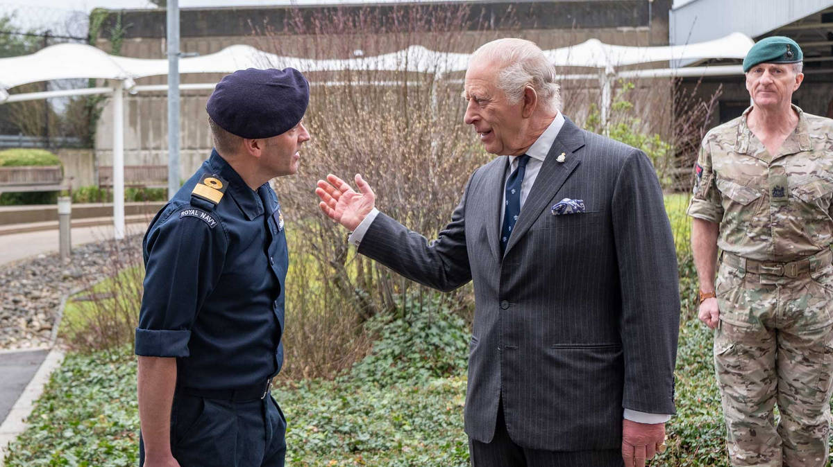 King visits top UK operational military headquarters | LBC