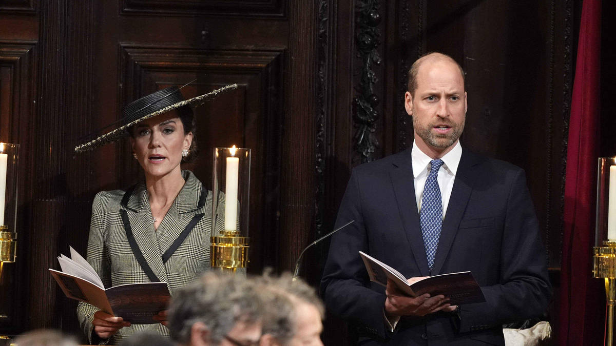 William steps in for the King as he and Kate witness historic ...