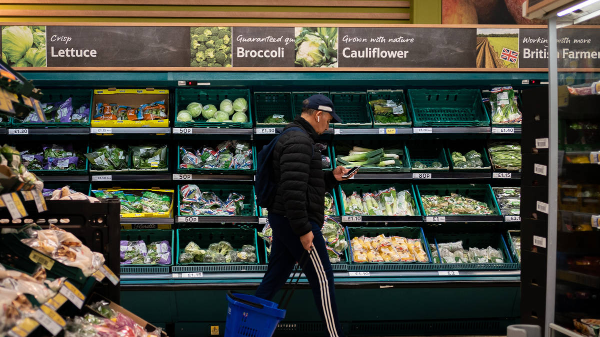 Middle East War Drives UK Food Inflation to 9%