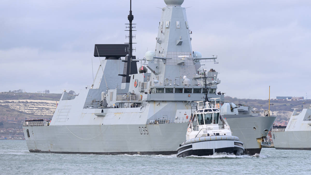 HMS Dragon docks in Mediterranean due to 'technical issue' during mission to protect RAF base in Cyprus