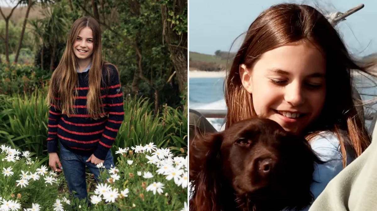Kensington Palace releases video of Princess Charlotte playing on holiday and showing off cricket skills to mark 11th birthday