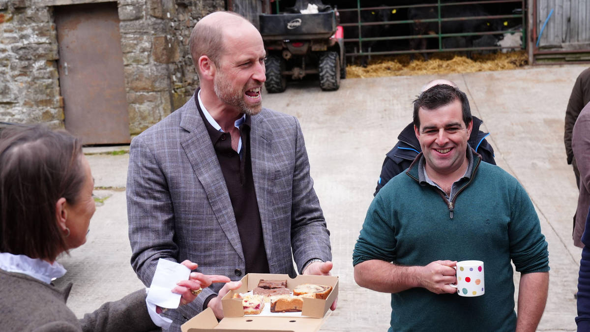William enjoys cakes and candid chat as farmers lay bare struggles of rural life