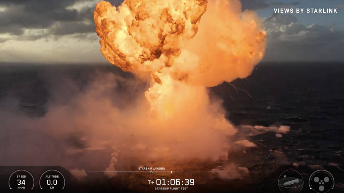 Moment Space X rocket explodes on splashdown in dramatic ocean fireball ...